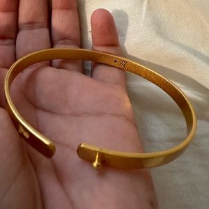 madewell gold cuff bangle